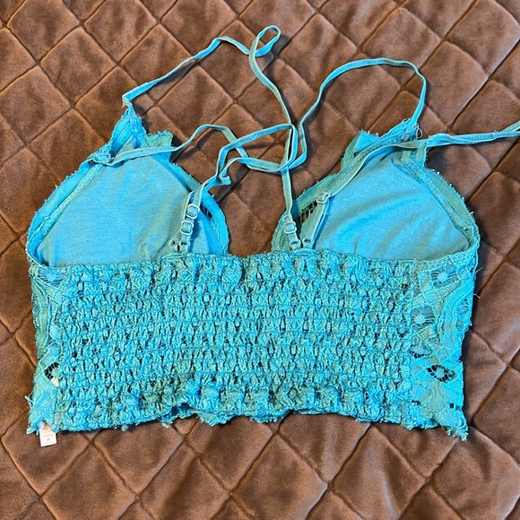 Turquoise Lace Bralette - Picture 2 of 2